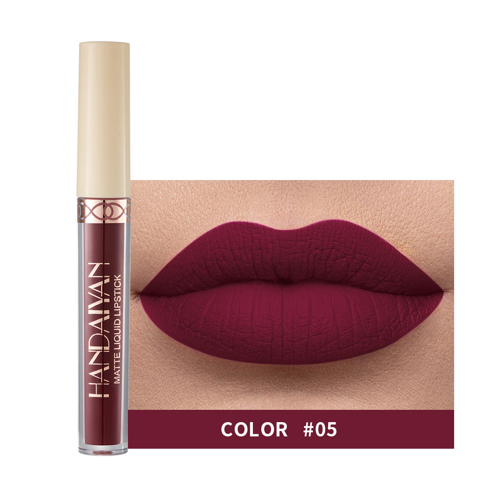 Rossetto liquido opaco nudo impermeabile Tazza antiaderente Tinta per labbra Trucco Rosso opaco Lucidalabbra Cosmetici Rossetti a lunga durata Trucco — image 9