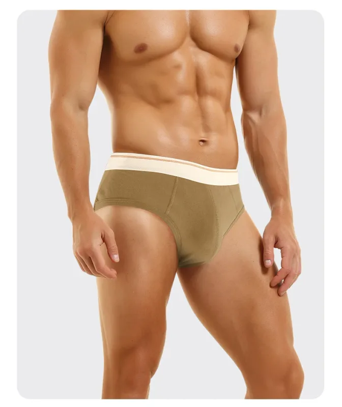 Cuecas triangulares masculinas de algodão puro, respiráveis e confortáveis, cintura média, suaves e macias para a pele, cuecas adolescentes — image 23
