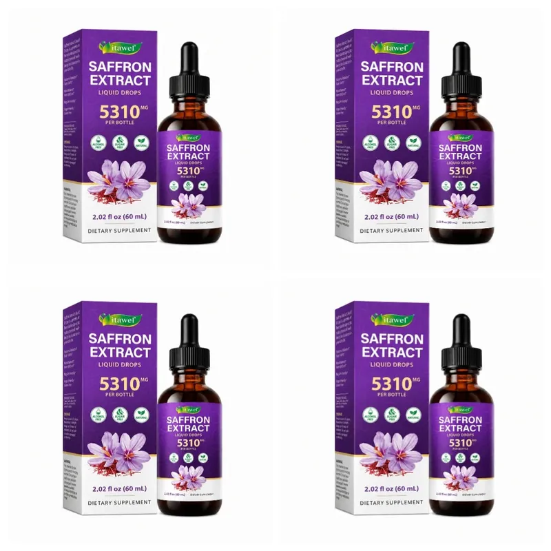 Saffron Extract Liquid Drops 117mg bawat Serving para sa Antioxidant Balanced Mood Healthy Sleep & Premenstrual Comfort Support 60ML — image 8