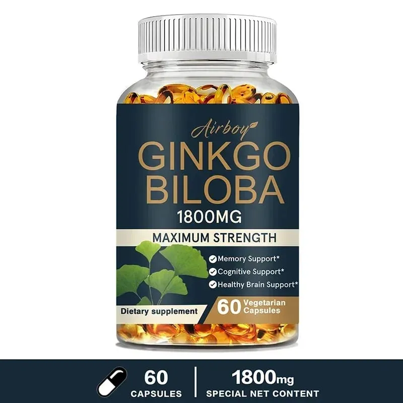 Ginkgo Biloba Capsules - Boost Brain Improve Memory and Cognitive Abilities Improve Blood Circulation — image 9