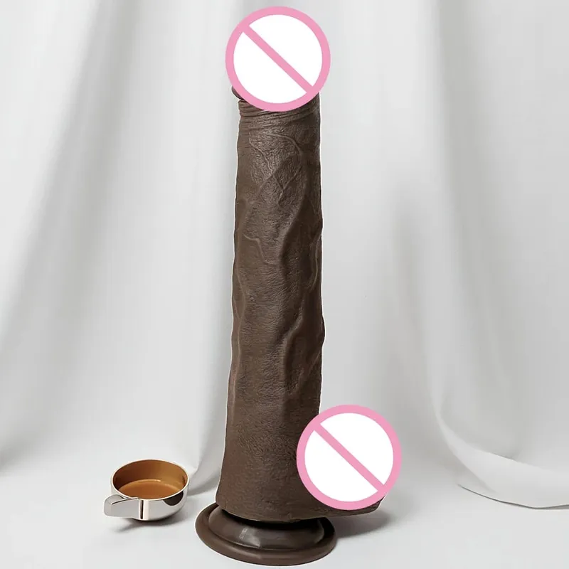 28cm Süper Yumuşak Silikon Yapay Penis Vantuzlu Esnek G-spot Strap-On Kadın Erkek Lezbiyen - Çiftler için Uzun Penis Seks Oyuncak