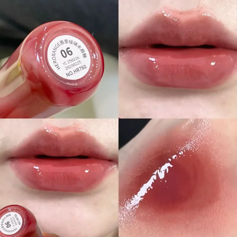 Smoked Grape Purple Red Lip Glaze Mirror Water Lip Gloss Moisturizing Liquid Lipstick Clear Tint Makeup Korean Women Cosmetics — image 9