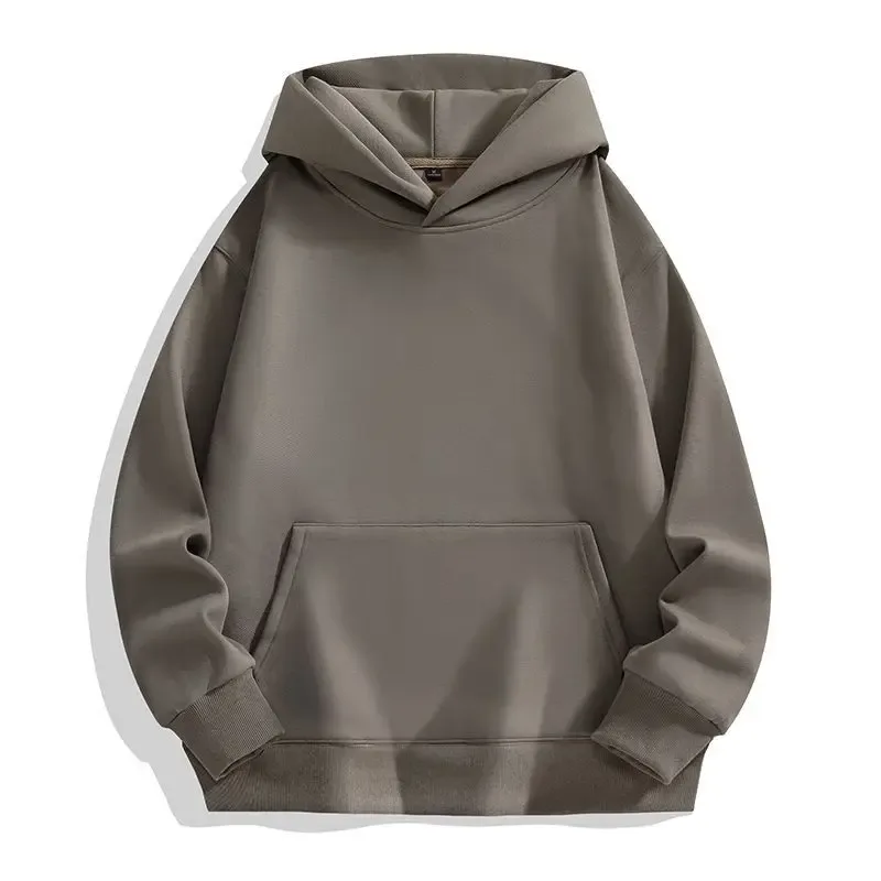 480GSMฤดูหนาวผู้ชายผ้าฝ้าย100% ขนาดใหญ่Hoodiesไม่มีลำลองStreetwearสปอร์ตHooded Sweatshirts HeavyขนแกะPullovers — image 10