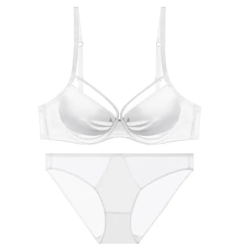 섹시 Push Up Bra Victoria Style - Wireless Slimming Lingerie Large Breasts French Thin Tapered Bralette Anti Sag T-Shirt Bra