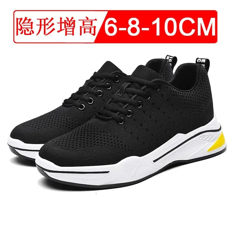 Invisible heightening shoes for men 8cm mesh material breathable sports shoes indoor casual shoes — image 1