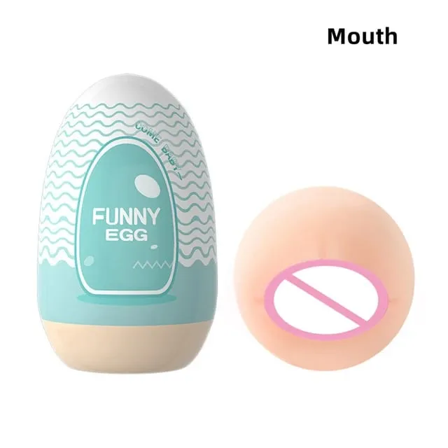 Cups Masturbator Ei Draagbare Stimulator Penis Massager Zacht Rubber Volwassen Speeltjes voor Mannen Realistische Vagina Pocket Kut — image 8
