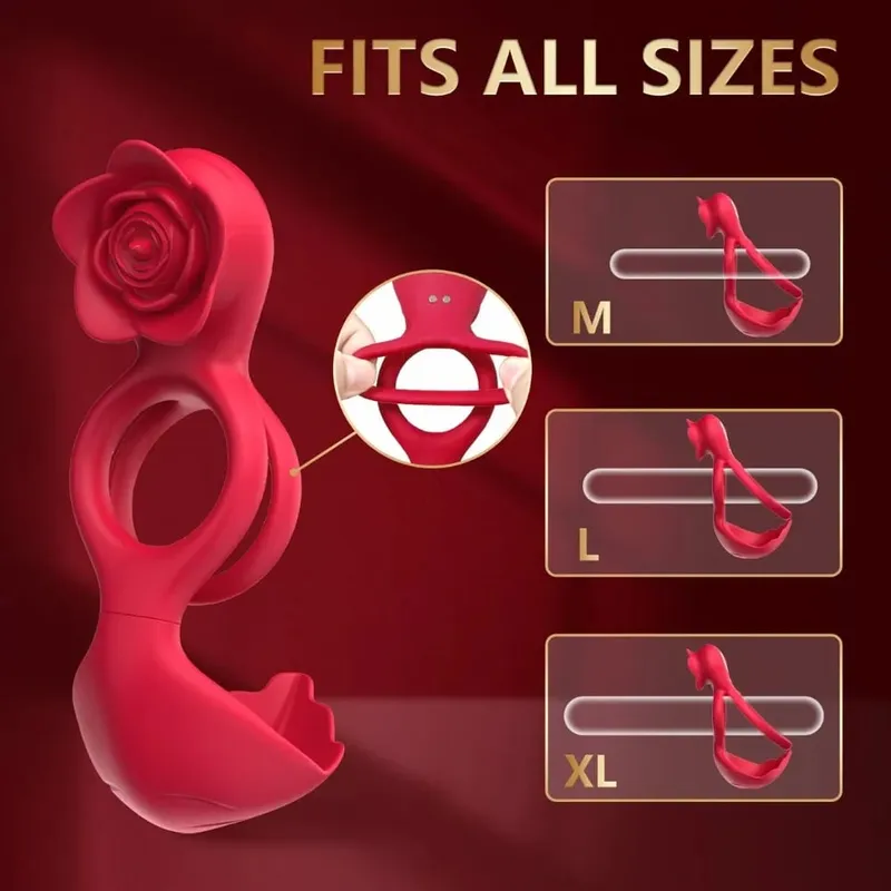 Vibrating Penis Ring Cock Ring Penis Vibrator for Men Clit Stimulator Male Scrotum Massager Sex Toys Couples Adult Products 18+ — image 4