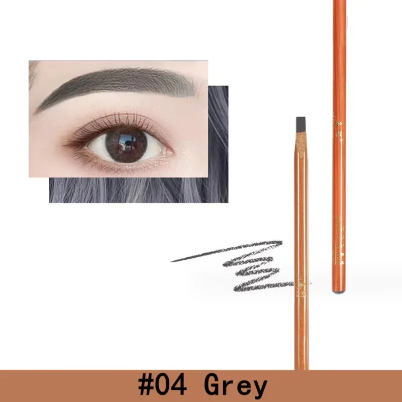 Penna per sopracciglia Duro Microblading Brow Definer Enhancers Matita Impermeabile Facile da applicare Trucco Sopracciglia selvagge naturali Tinta — image 10