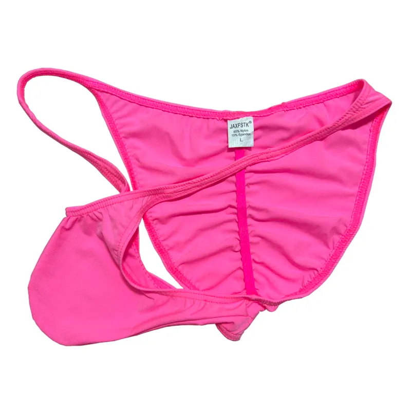 Roupa interior masculina macia micro breve mini calcinha confortável breve respirável leve masculino baixo crescimento mini triângulo corte roupa interior — image 3