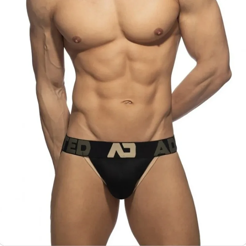 Herrenunterwäsche, einfache, atmungsaktive Slips mit dreidimensionalem, hohlem Rücken, Markenhose, niedrige Taille, bequeme Unterhose aus Baumwolle