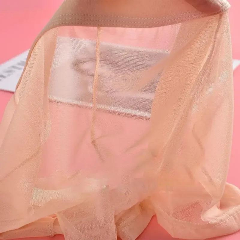 Transparent Boxers for Men See Through Male Underpants Sexy Mesh Low Waist Ice Silk Thin Cooling Men Panties Men Underwear — image 27