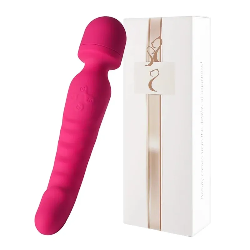 Magischer AV-Zauberstab Leistungsstarker G-Punkt-Vibrator Weiblicher Klitoris-Stimulator Heizungsdildo-Massagegerät Masturbation Erwachsenes Geschlecht spielt für Frauen