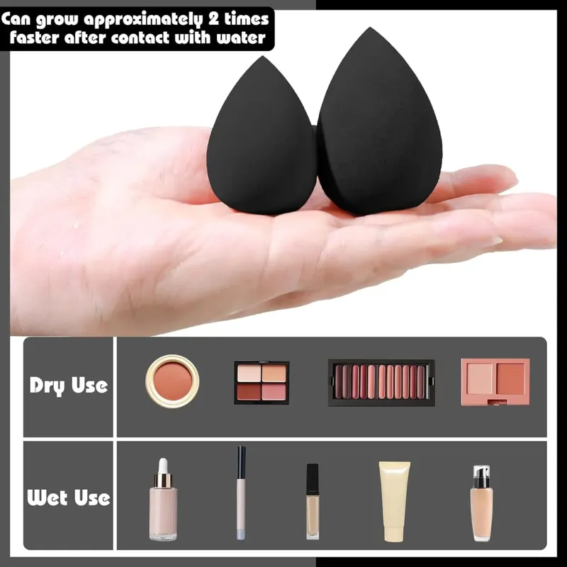 16 stk professionelt makeup børstesæt øjenskygge Contouring Foundation Highlight Indstilling Powder Blending Makeup Sponge Powder Puff — image 6