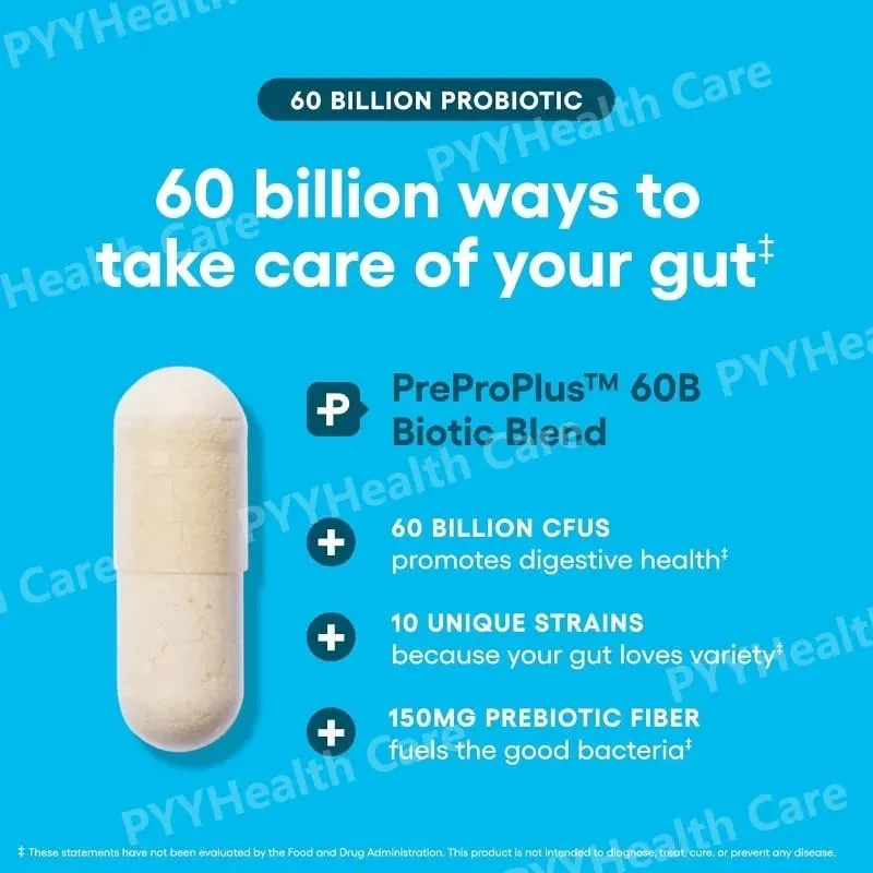 Probiotické kapsle pro více kmenů Probiotické s organickými prebiotiky Denní doplněk pro zdraví trávení — image 2