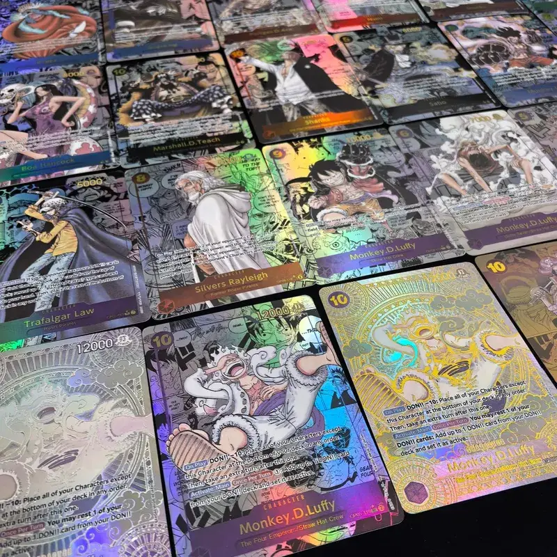 22Pcs/Set OP01-OP11 OPCG ONE PIECE Collection Card Roronoa Zoro Monkey D. Luffy Sabo Nami GOLD.ROGER DIY English Version Gift — image 2