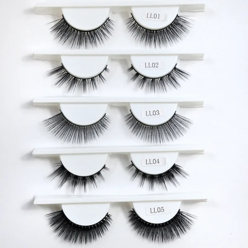 RED SIREN L Shape Cat Eye Lashes New Design Wispy Natural Mink Lashes Korean Makeup Eyelash — image 5