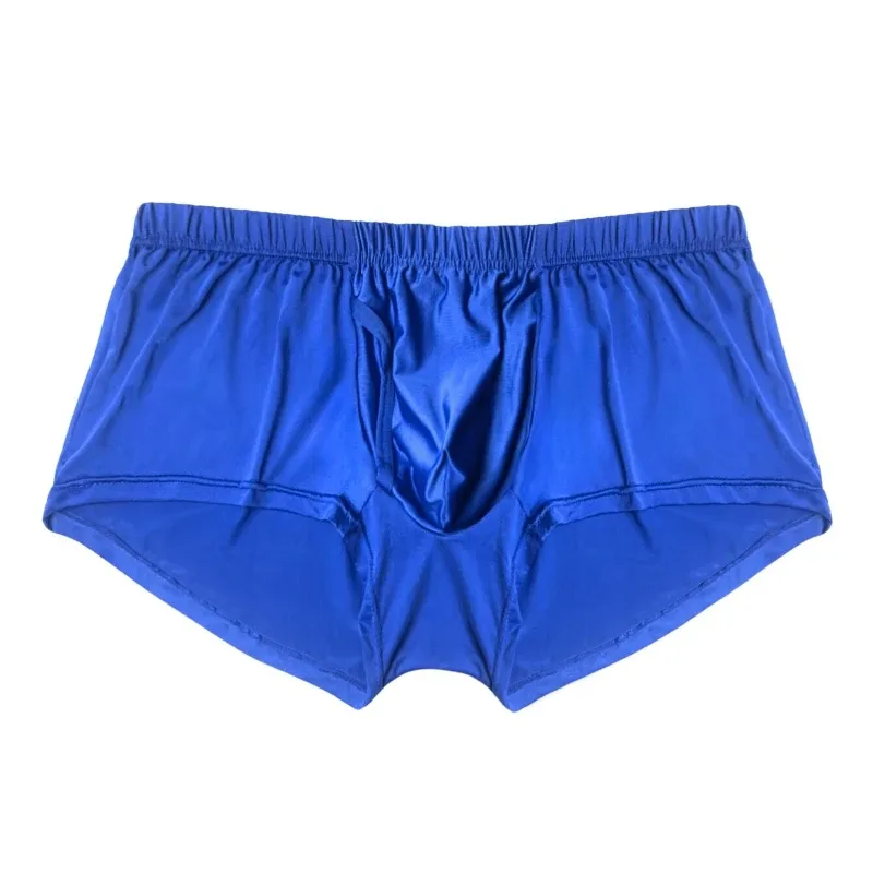 Boxer ample tissé glacé pour hommes, sous-vêtements multicolores respirants et extensibles pour dormir à la maison, vêtements de salon décontractés quotidiens — image 9