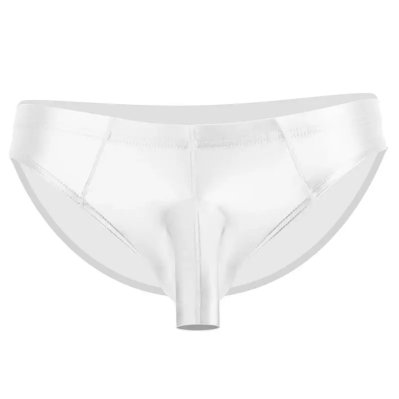 Men's glossy underwear open Pouch Panties Men Smooth Underwear Lingerie Hip Lifting High Elastic Bikini Briefs gay underwear — image 6