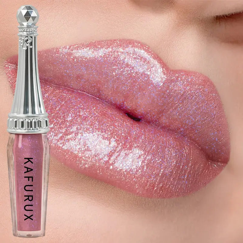 Rouge à lèvres liquide à paillettes, 6 couleurs, brillant, brillant, nacré, teinte hydratante, longue durée, maquillage pour femmes — image 1