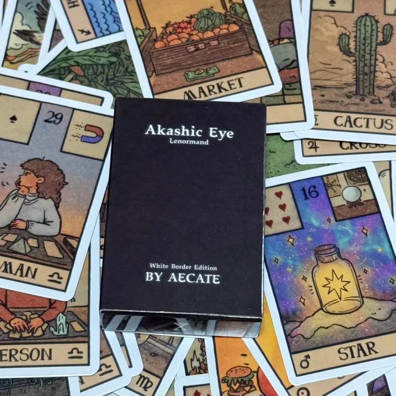 Akashic Eye Lenormand Oracle Cards 61 mazzi di carte Oracle illustrate moderne