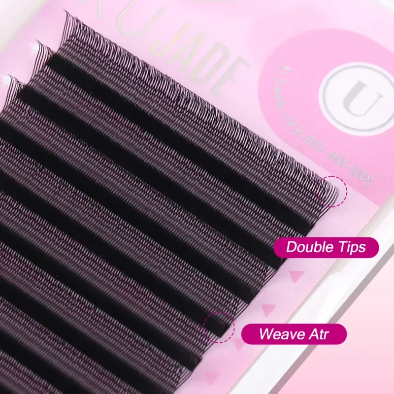 U-Shaped 3D 4D 5D Eyelash Extensions Faux Mink Premade Fans Lashes Easy Grafting Hand Woven Matte Black Volume W YY Shape Lashes — image 6