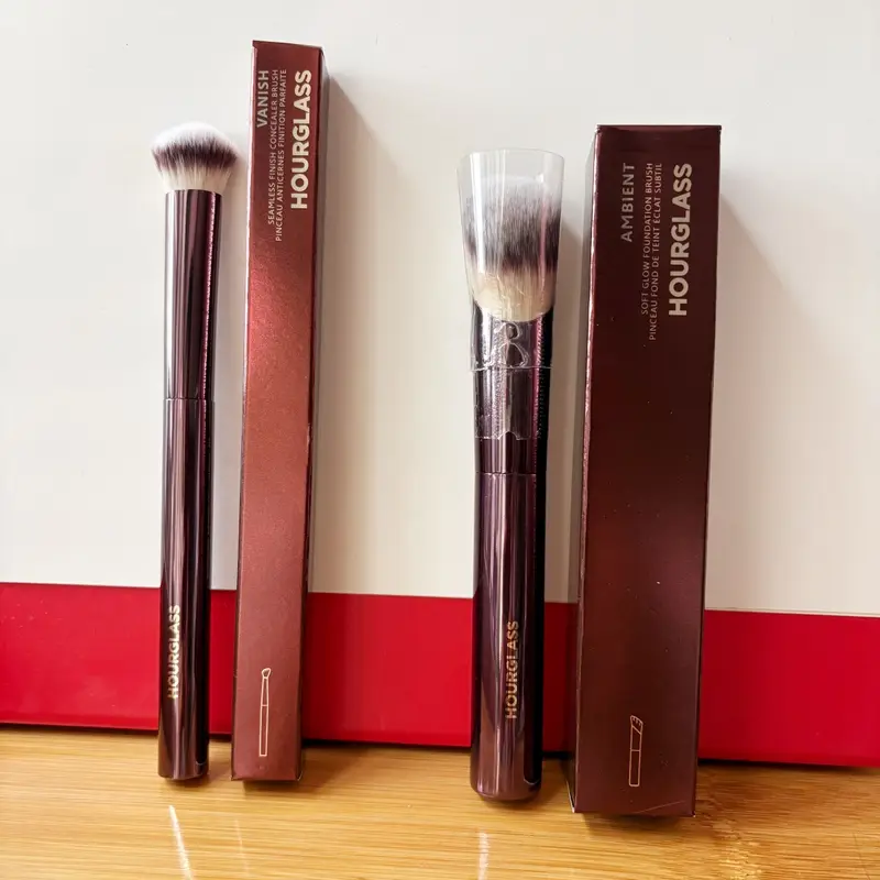 Zandloper Ambient Complexion Brush Set 2-delige Soft Glow Foundation Concealer Make-upborstels Kit voor naadloze afwerking — image 1