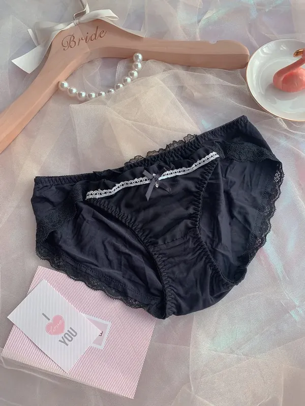 Girls Deep V Big Steel Ring Black Bra Set Sexy Thin Cup Mesh With Steel Ring Ladies Underwear Lingerie Panty — image 3
