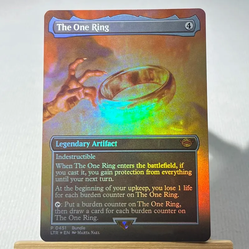 TCG Proxy Cards Deck Borad Games โฮโลแกรมเดี่ยว Black Lotus Power9 Dual Lands The One Ring — image 13