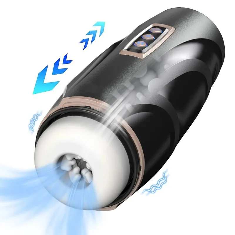Automatic Male Masturbation Cup Telescopic Sucking vibrators Male Enlargement Penis Pump Pussy Adult Supplies Sex Toys 18+