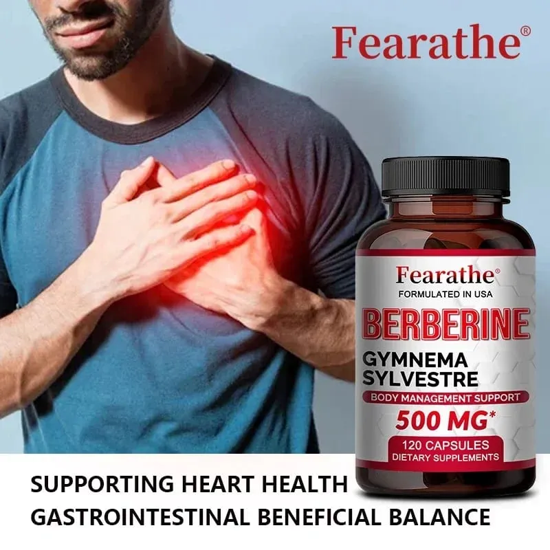 Berberine Capsules ศักยภาพสูงสุดสำหรับระดับน้ำตาลในเลือด ระบบภูมิคุ้มกัน สุขภาพ ความแข็งแรงสูง การจัดการน้ำหนักเพื่อสุขภาพ — image 5