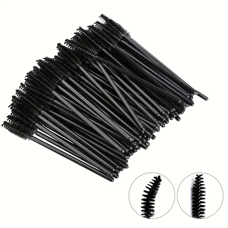 50pcs Disposable Eyelash Brushes Eyelashes Extension Tools Eyebrow Brush Mascara Wands Applicator Spoolers Makeup Tools