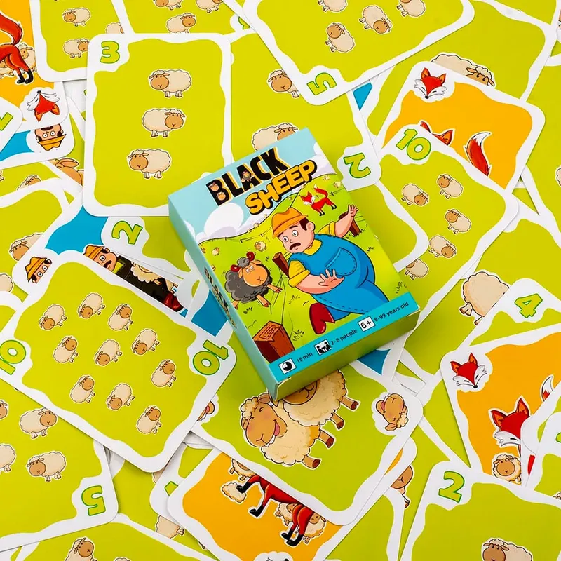 Hot Sale Black Sheep Party Game Cards Interactive Intellectua Board Game Funny Family Friends Party Toy Gift for Kids 10.6*7.5cm — image 6