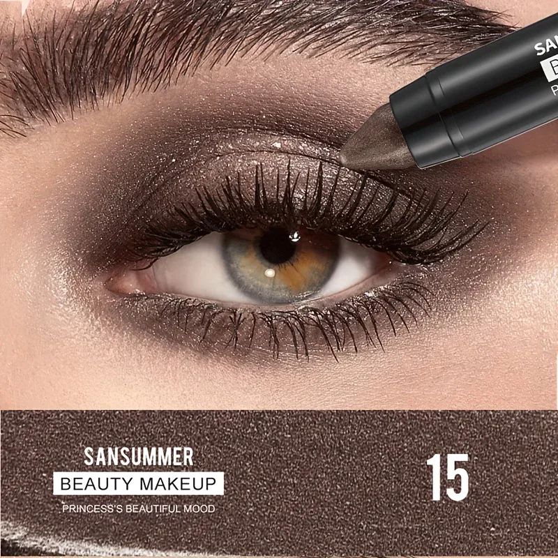 7-color waterproof eye shadow stick pearlescent matte treatment to create a natural and lasting eye makeup flash. — image 13
