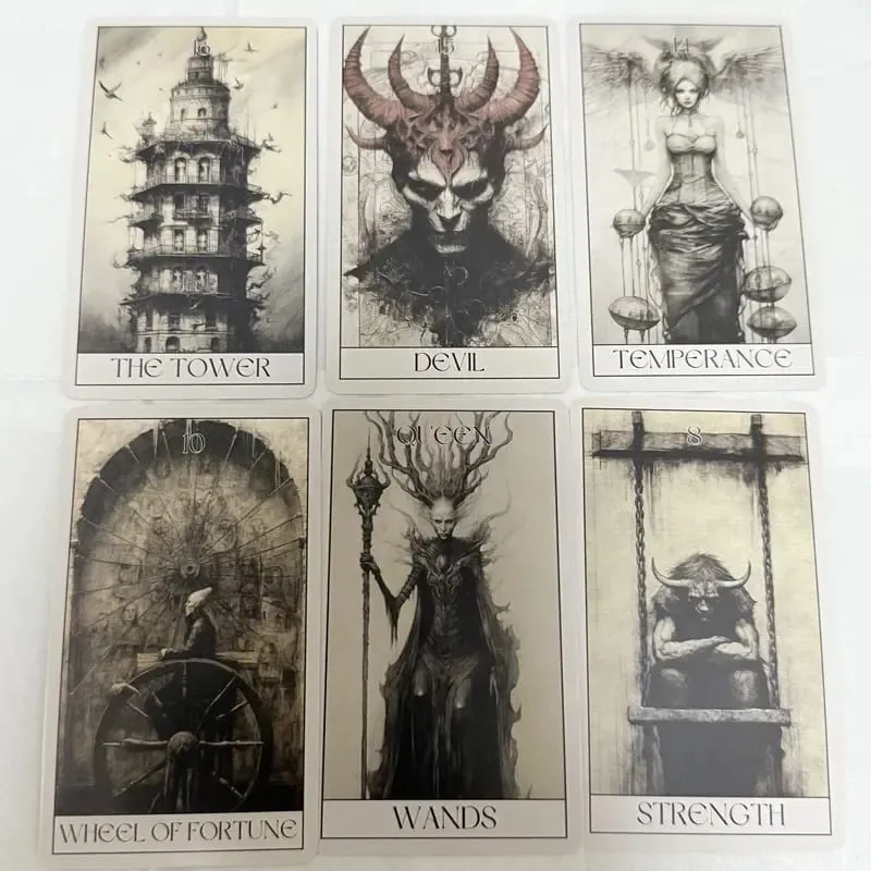 Gothic Horror Tarotkort Vent 78 Tarots Brætspil Fritid Underholdning Familiesammenkomster Gothic Tarot Deck — image 1