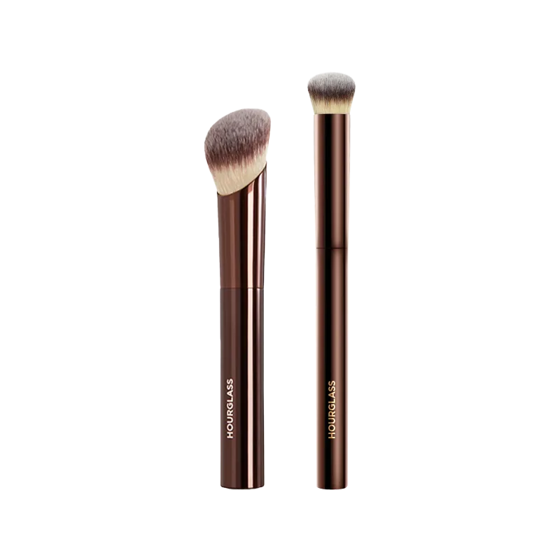 Zandloper Ambient Complexion Brush Set 2-delige Soft Glow Foundation Concealer Make-upborstels Kit voor naadloze afwerking