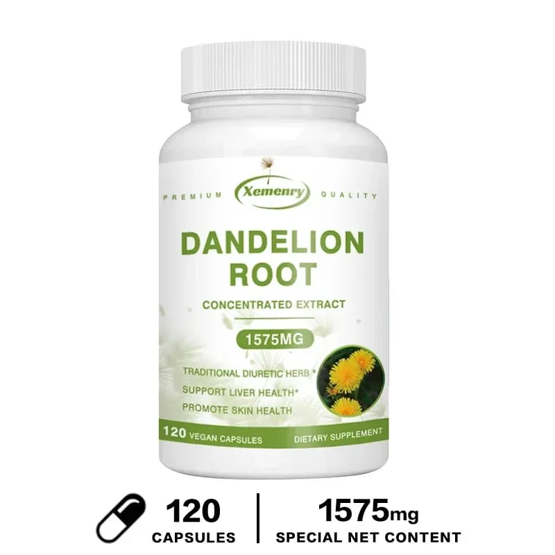Kapsul Ekstrak Akar Dandelion untuk Perlindungan Detoks Hati Dukungan Hati Sistem Kekebalan Tubuh Yang Kuat Tekanan Darah & Gula Normal