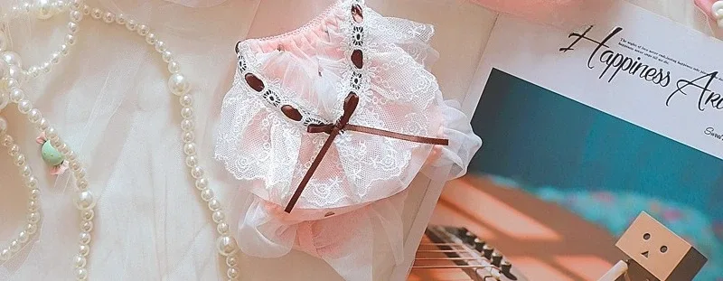 Roztomilá krajková sada podprsenky v japonském stylu s kosticí Light Push Up Support Sladký smyslný vzhled Teen Girls Podzimní Zimní kolekce CA — image 11