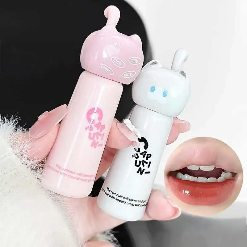 ลิปกลอส Cute Cat - ลิปกลอสที่ให้ความชุ่มชื้นเรียบเนียนและติดทนนาน - 4 เฉดสี ง่ายต่อการทา Lip Stain สำหรับมือใหม่ — image 3