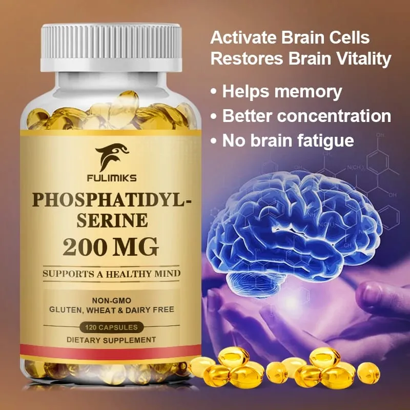 Ang Phosphatidylserine Capsules ay Pinapalakas ang Vitality ng Utak, Nagpapabuti ng Focus Memory Learning Ability at Pang-araw-araw na Cognitive Health — image 6