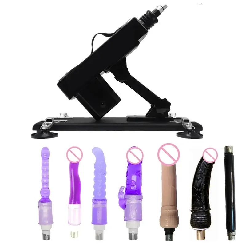 Macchina automatica del sesso del vibratore del motore forte con gli allegati del dildo Giocattoli regolabili del sesso della macchina di amore della pistola per il gioco adulto delle donne dell'uomo — image 10