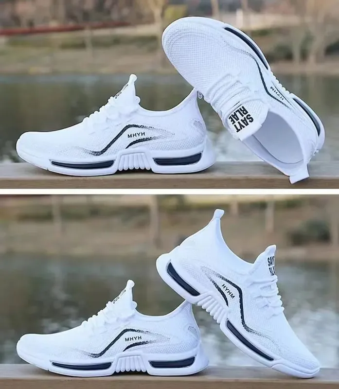 Leisure running shoes new summer Men's trendy breathable sneakers soft sole mesh shoes resistant versatile men sports shoes — image 6