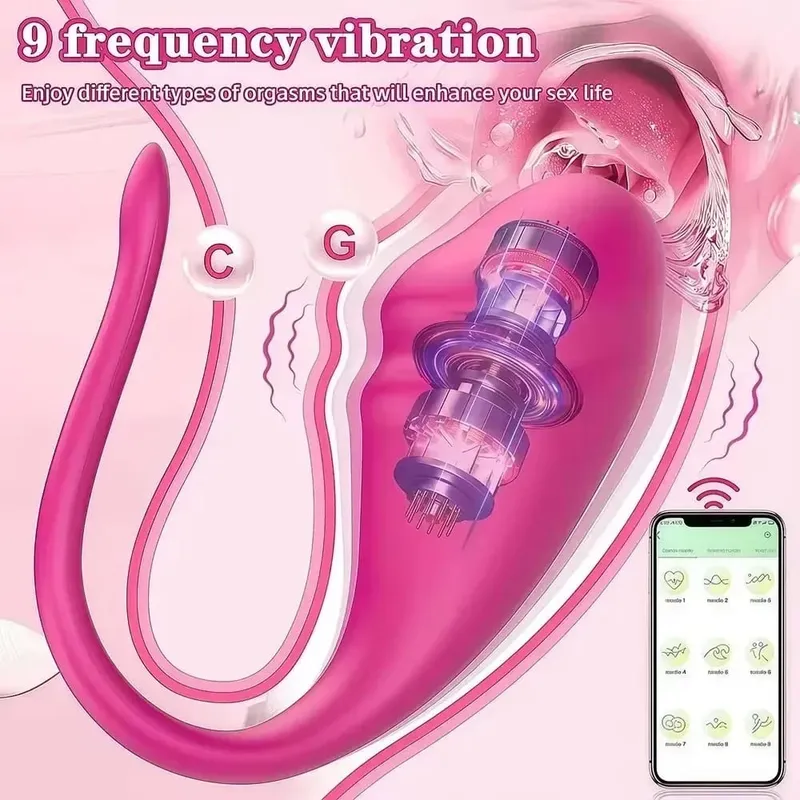 Vibromasseur œuf puissant portable, contrôle par application, stimulateur Vaginal clitoridien de Type U pour Couples, Massage du point G, jouet sexuel pour femmes de 18 ans et plus — image 2