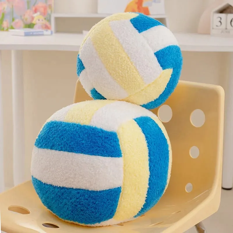 20/24cm Volleyball Sport Ball Plush Pillow Stuffed Interactive Indoor Home Game Prop Plushie Decor Gift — image 7