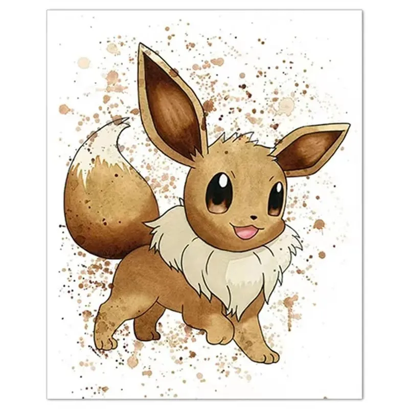 Anime Pokemon Canvas Painting Bulbasaur Charmander Squirtle Poster and Print Watercolor Wall Art Picture Home Decor Kids Gifts — image 17