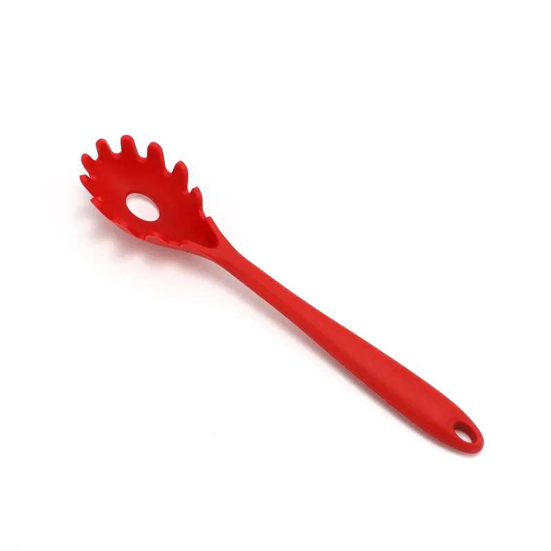 11.2 inch Pasta Vork Premium Siliconen Spaghetti Zeef Hittebestendige Noodlepel Server Food Grade Keuken Koken Gereedschap — image 9