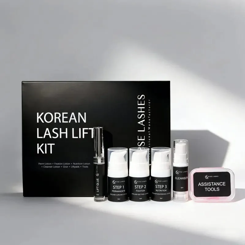 เกาหลี Lash Lift Pro Kit Professional Eyelash Perm Kit สำหรับ Salon & Home ใช้ยกขนตายาวนาน 6-8 สัปดาห์