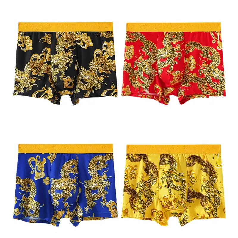 4 stks/set Mannen Ondergoed 3D Patroon Sexy Onderbroek U-vormige Bolle Pouch Mode Jongens Slipje Nieuwe Stijl Boxershorts mannen — image 2