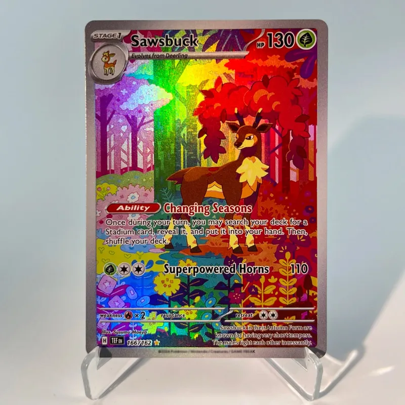 Pokémon 151 PKM Cards PTCG3-D Bulbasaur Squirt Rainbow Gengar ex Holographic Ex GX Rare Collection Battle Toys Hadiah untuk Hobi — image 28