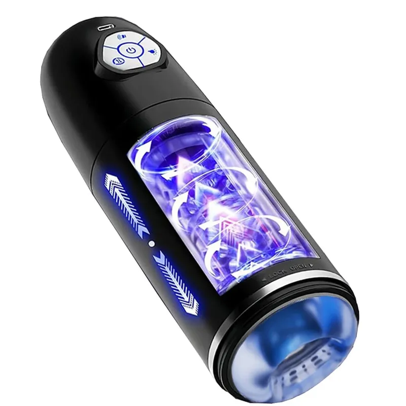 APP อัตโนมัติชาย ROTARY และ Telescopic Masturbation อุปกรณ์ Penile Desensitization DELAY อุปกรณ์การฝึกอบรมของเล่นสำหรับผู้ใหญ่ — image 1