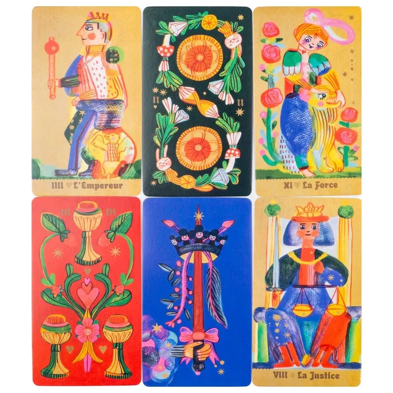 Pipspeak Tarot 10.3*6cm A Delightful 78-card Marseille-style Deck Embrace The Whimsical World of Pip Reading — image 5